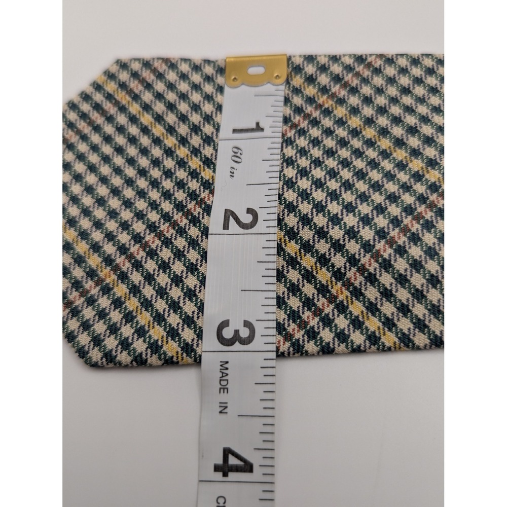 Polo Ralph Lauren Mens Silk Tie Green Houndstooth Glen Plaid Check RN 41381 - Picture 5 of 6